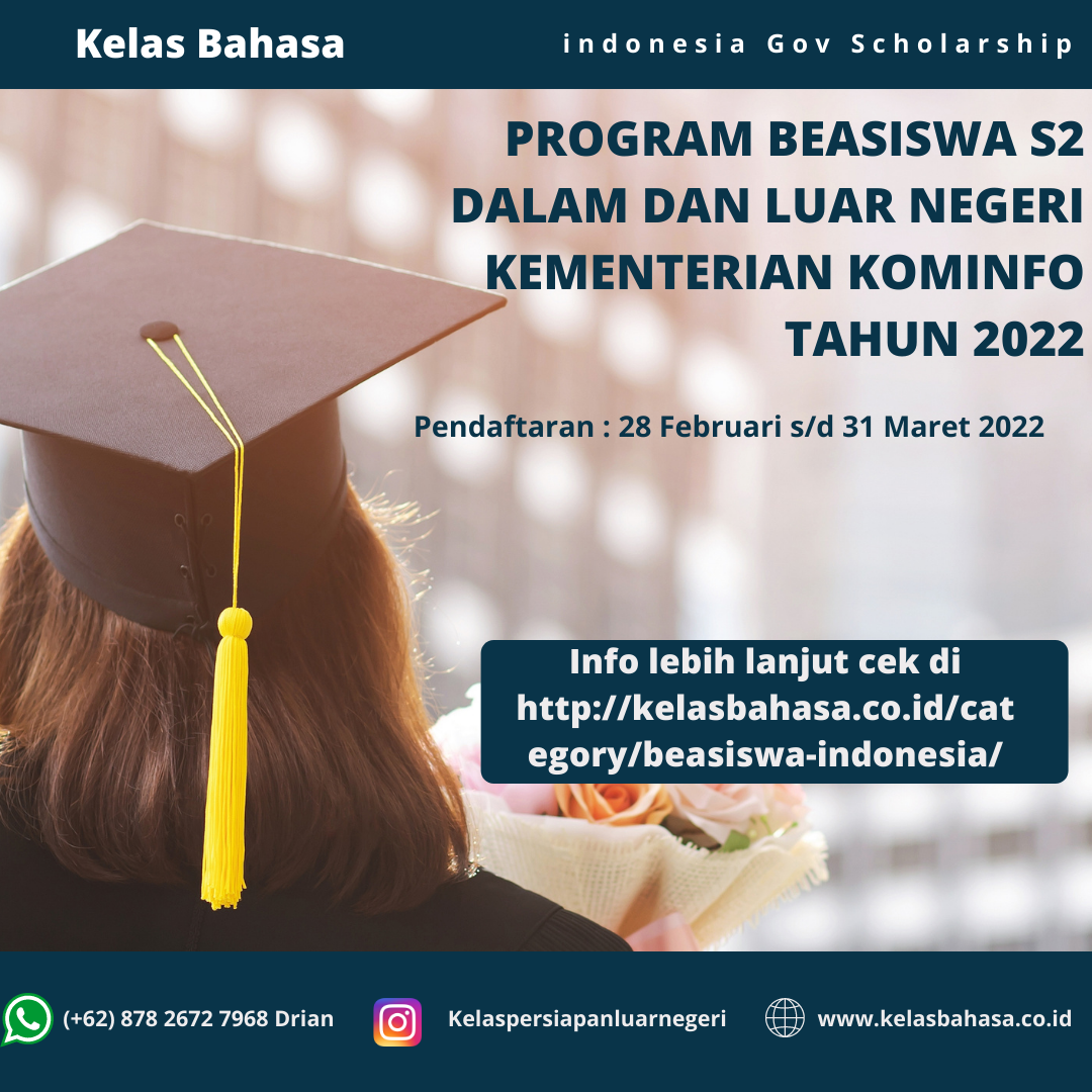 Pembukaan Program Beasiswa S2 Luar Negeri Kementerian Kominfo TA 2022 ...