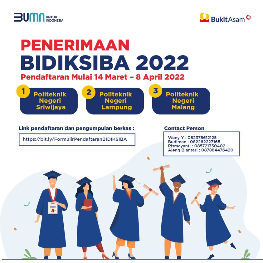 Program Beasiswa Pendidikan Sekitar Bukit Asam (BIDIKSIBA) 2022 – Kelas ...