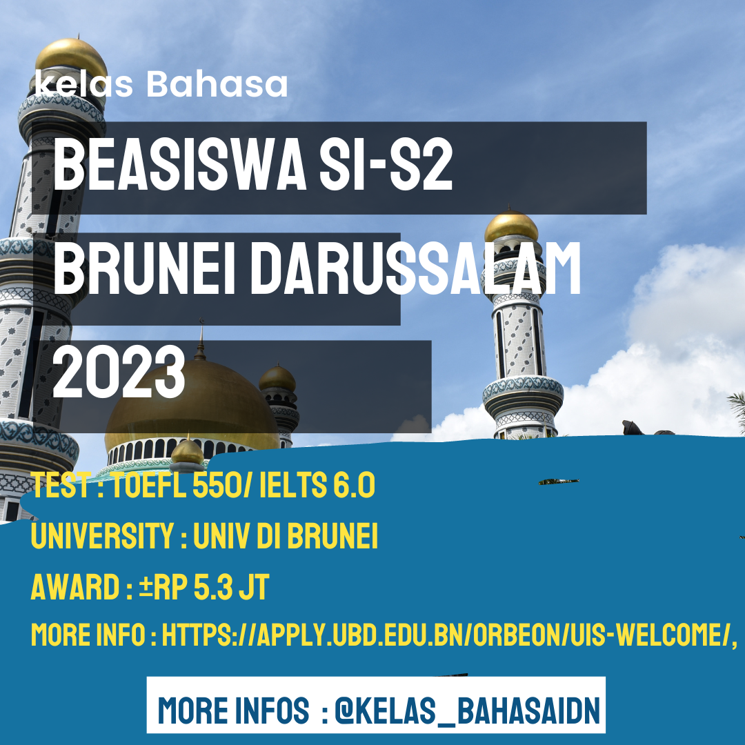 BRUNEI DARUSSALAM GOVERNMENT SCHOLARSHIP (BDGS) 2023 – Kelas Bahasa