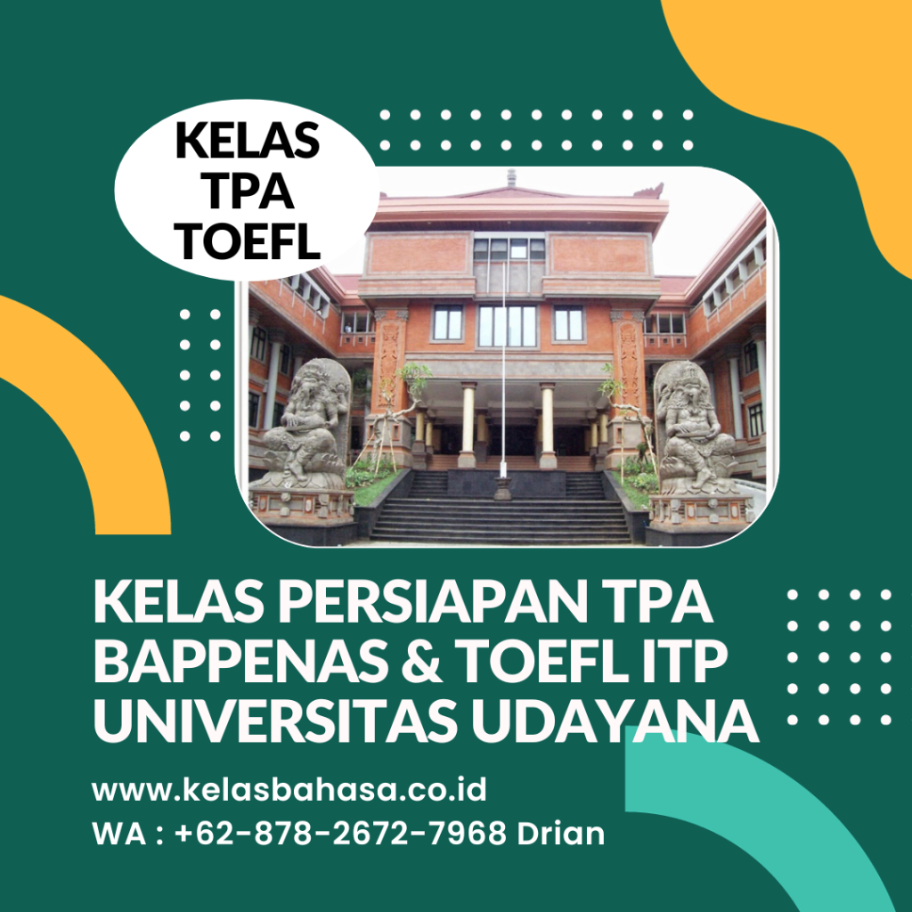Banner kursus TPA Bappenas dan TOEFL ITP UNUD