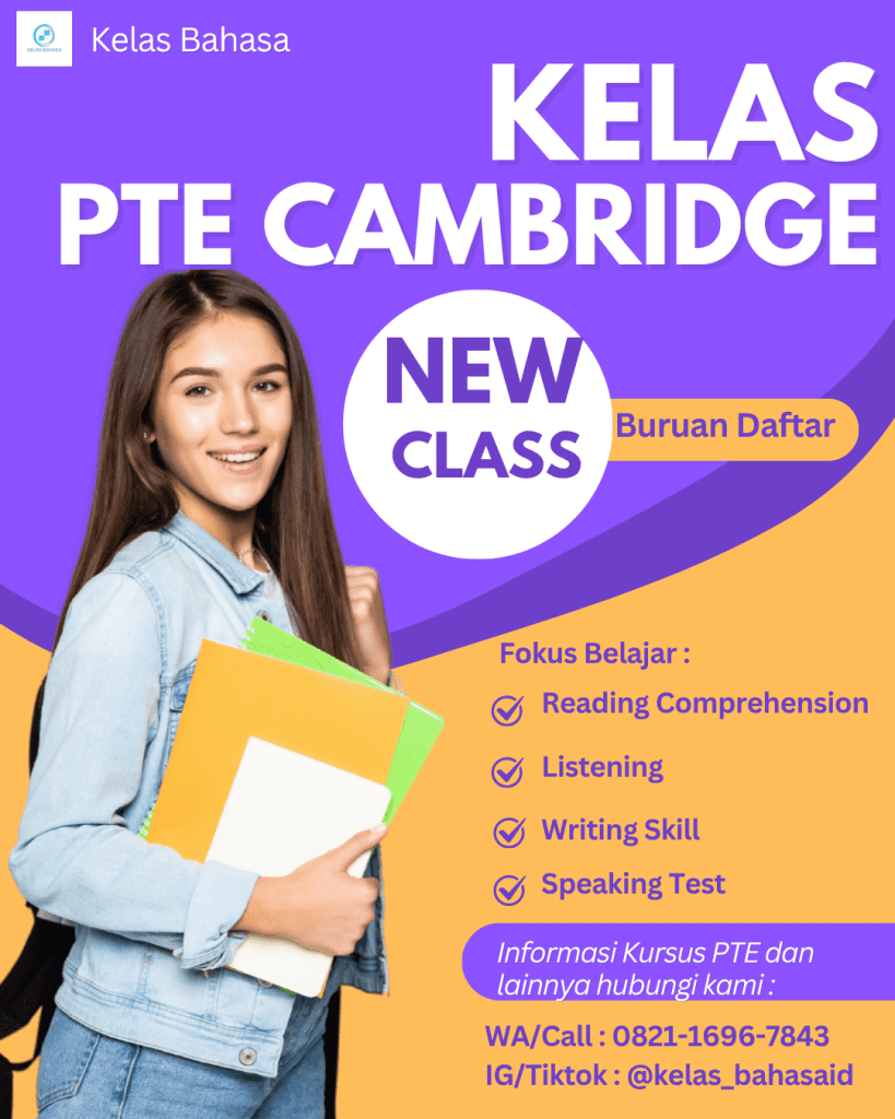 Kursus Persiapan PTE Cambridge