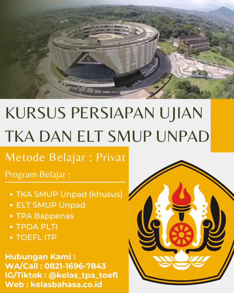 Kursus TKA dan ELT SMUP Unpad