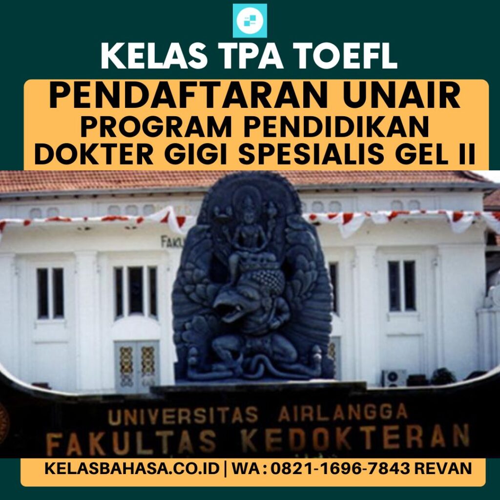 Jadwal pendaftaran Spesialis PPDGS Universitas Airlangga 2025