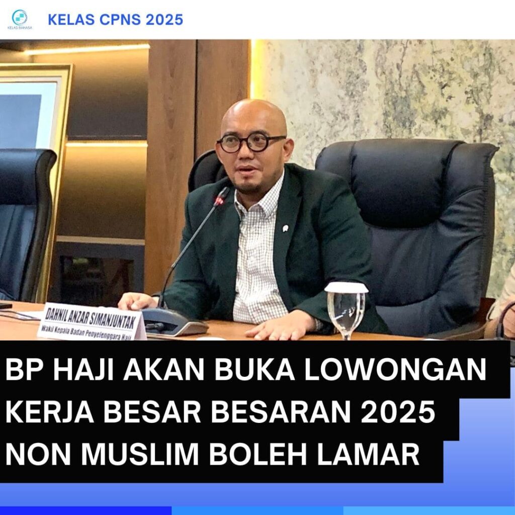 Pengumuman lowongan kerja BP Haji 2025
