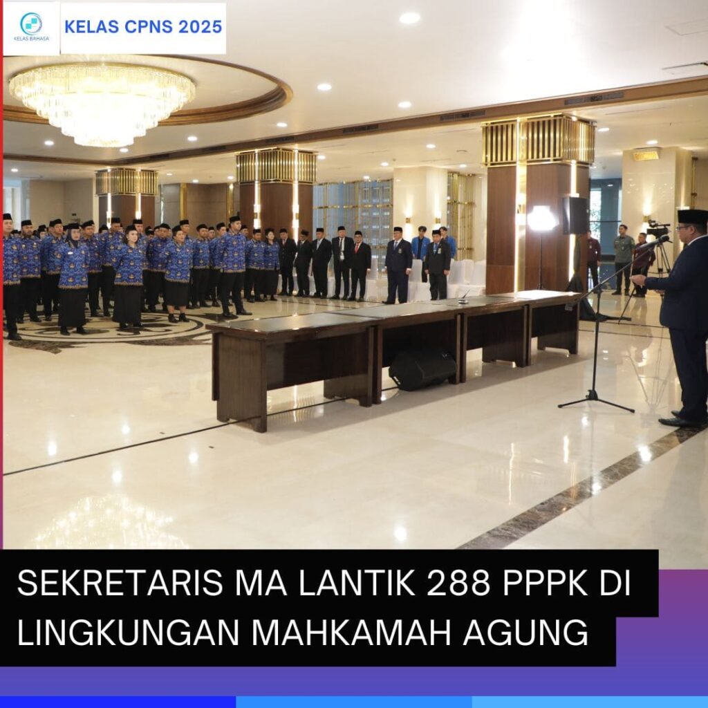 Sekretaris MA lantik 288 PPPK Mahkamah Agung