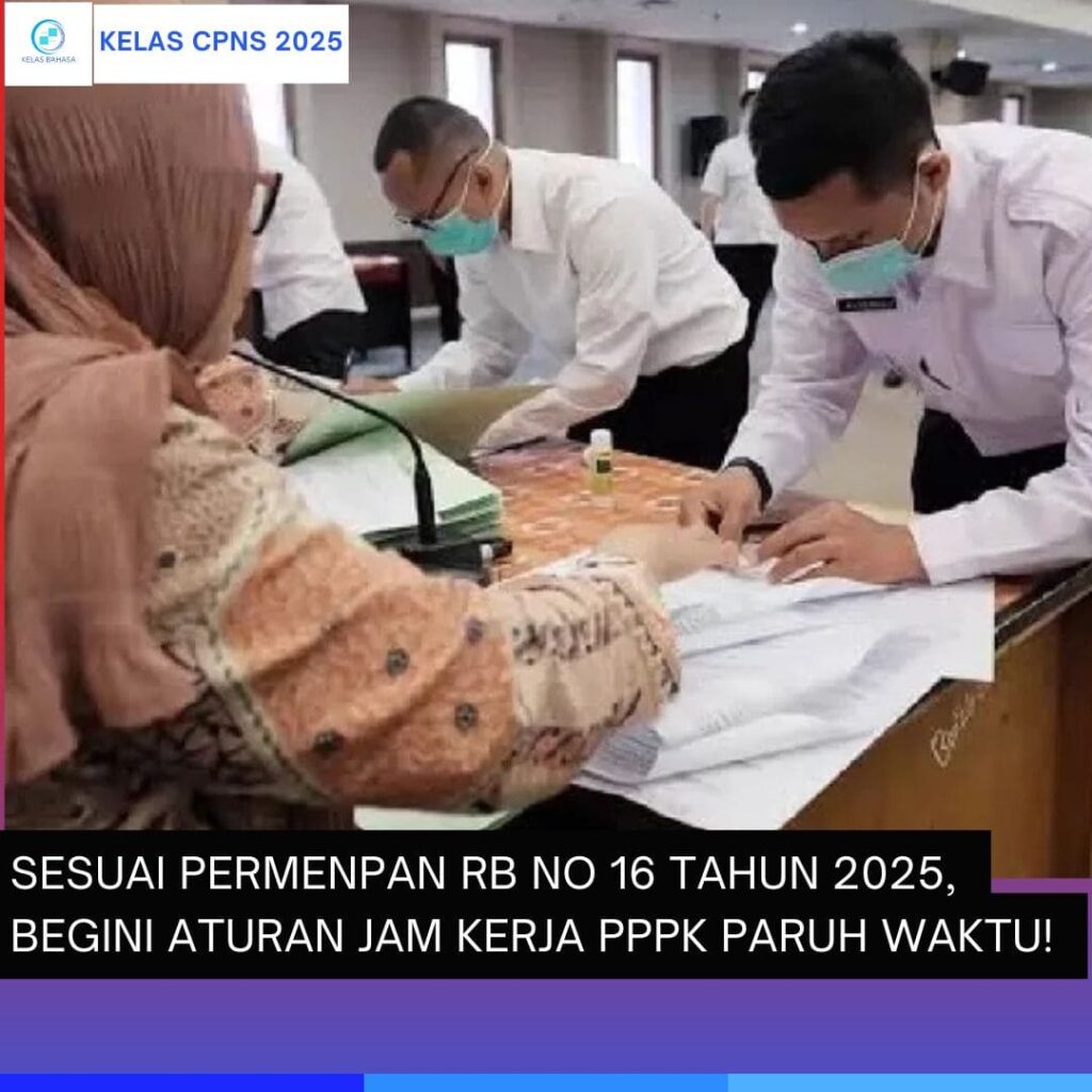 PermenPANRB 16 tahun 2025 aturan jam kerja PPPK paruh waktu