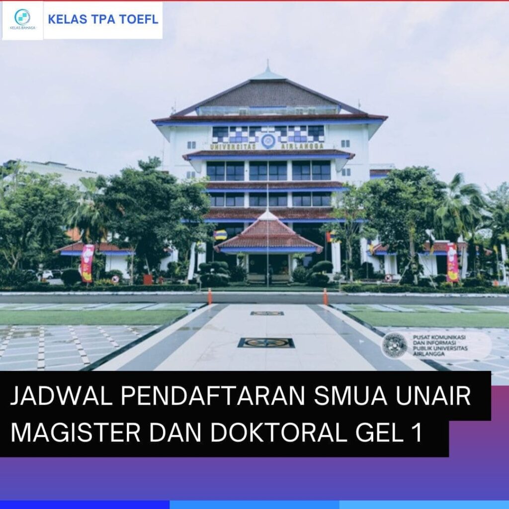 pendaftaran gelombang 1 magister dan doktoral Unair genap 2025