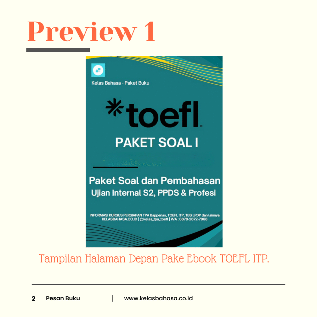 Paket Soal TOEFL ITP