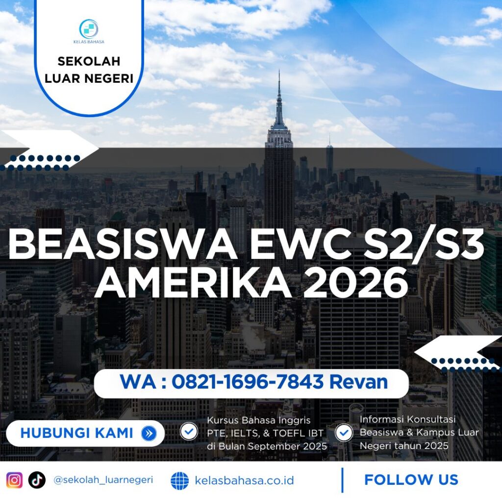 Beasiswa EWC S2-S3 Amerika 2026