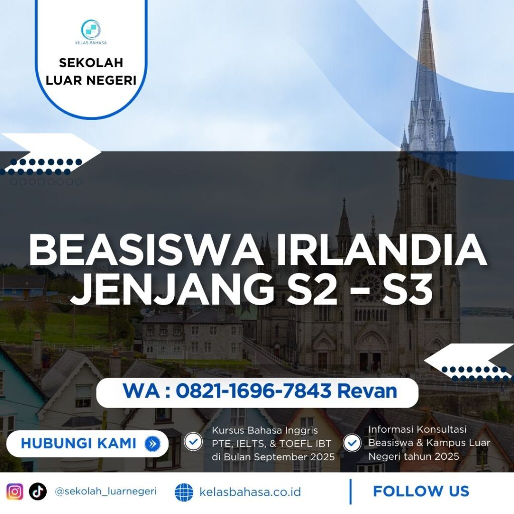 beasiswa Irlandia S2 S3 2025