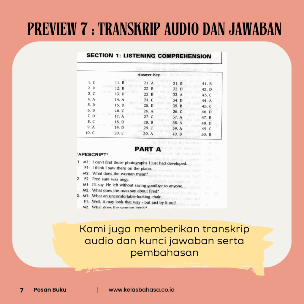 Paket Soal TOEFL ITP