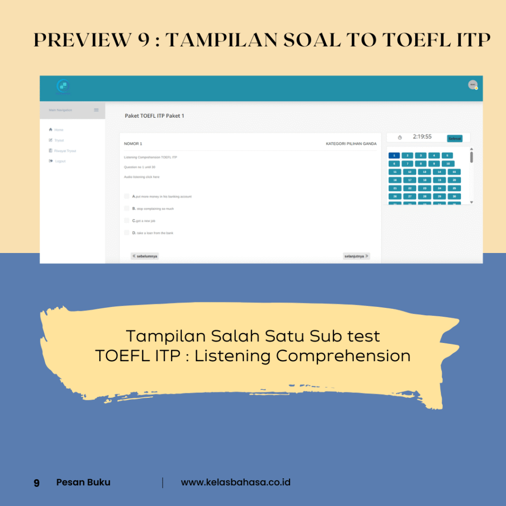 Paket Soal TOEFL ITP