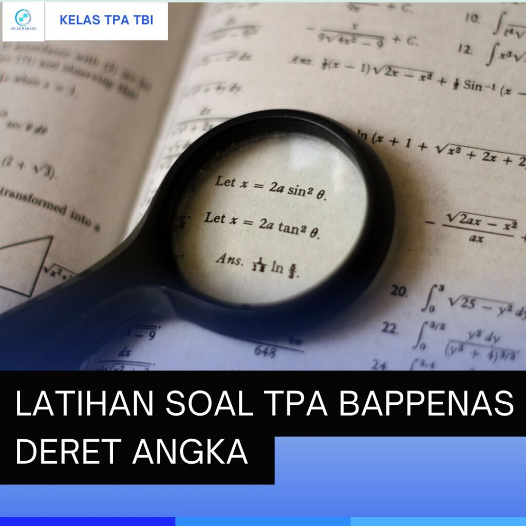 latihan pembahasan deret angka TPA Bappenas