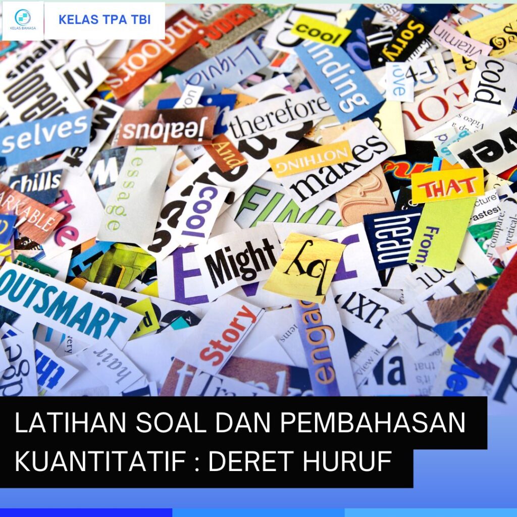 latihan soal deret huruf TPA