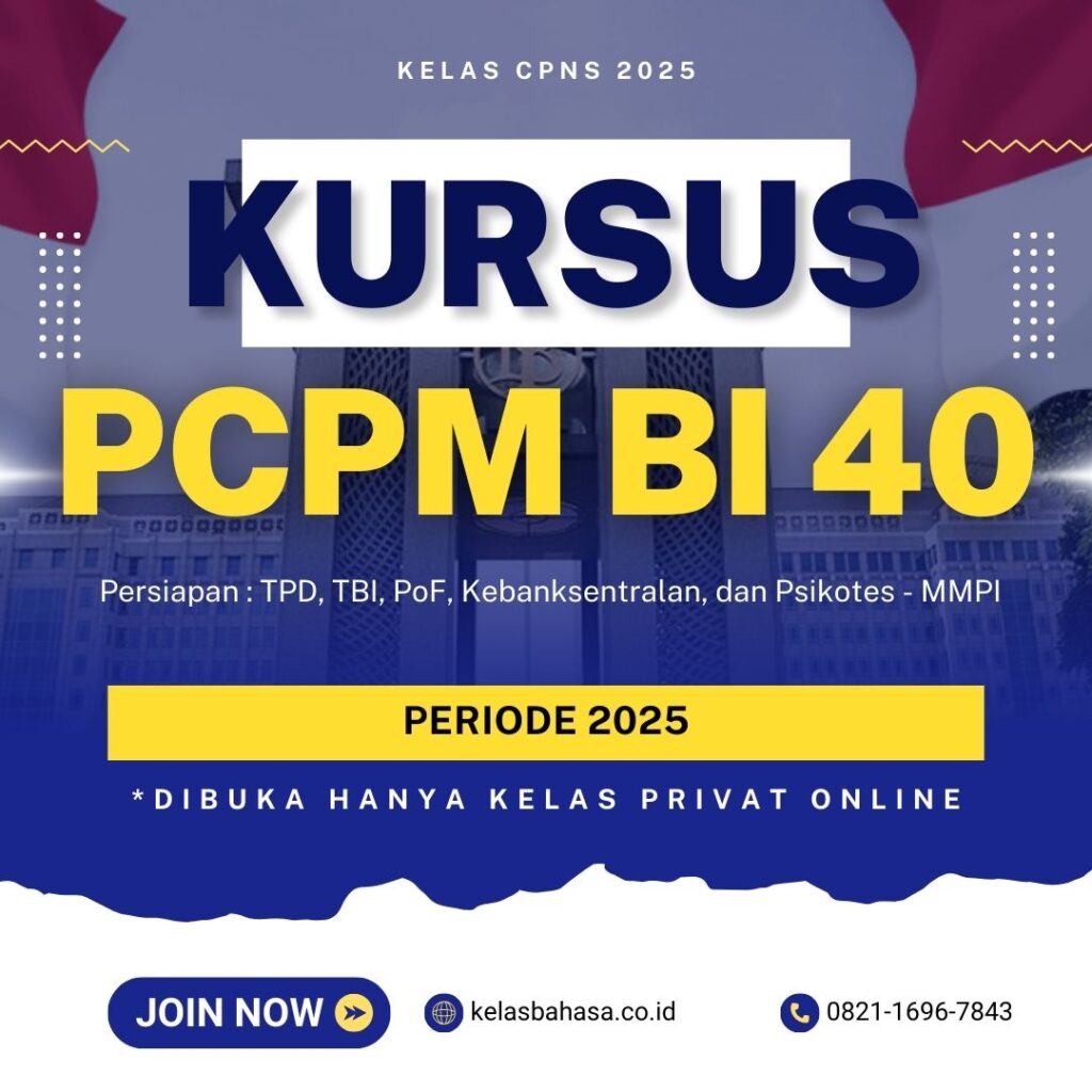 Kursus TPD dan TBI PCPM BI 40