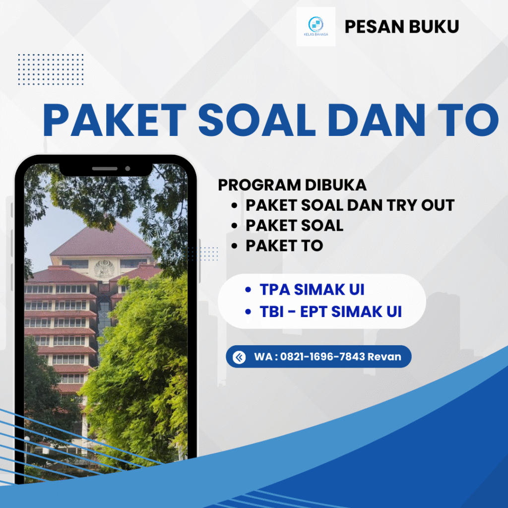 Paket Soal & Try Out TPA & TBI EPT Simak UI