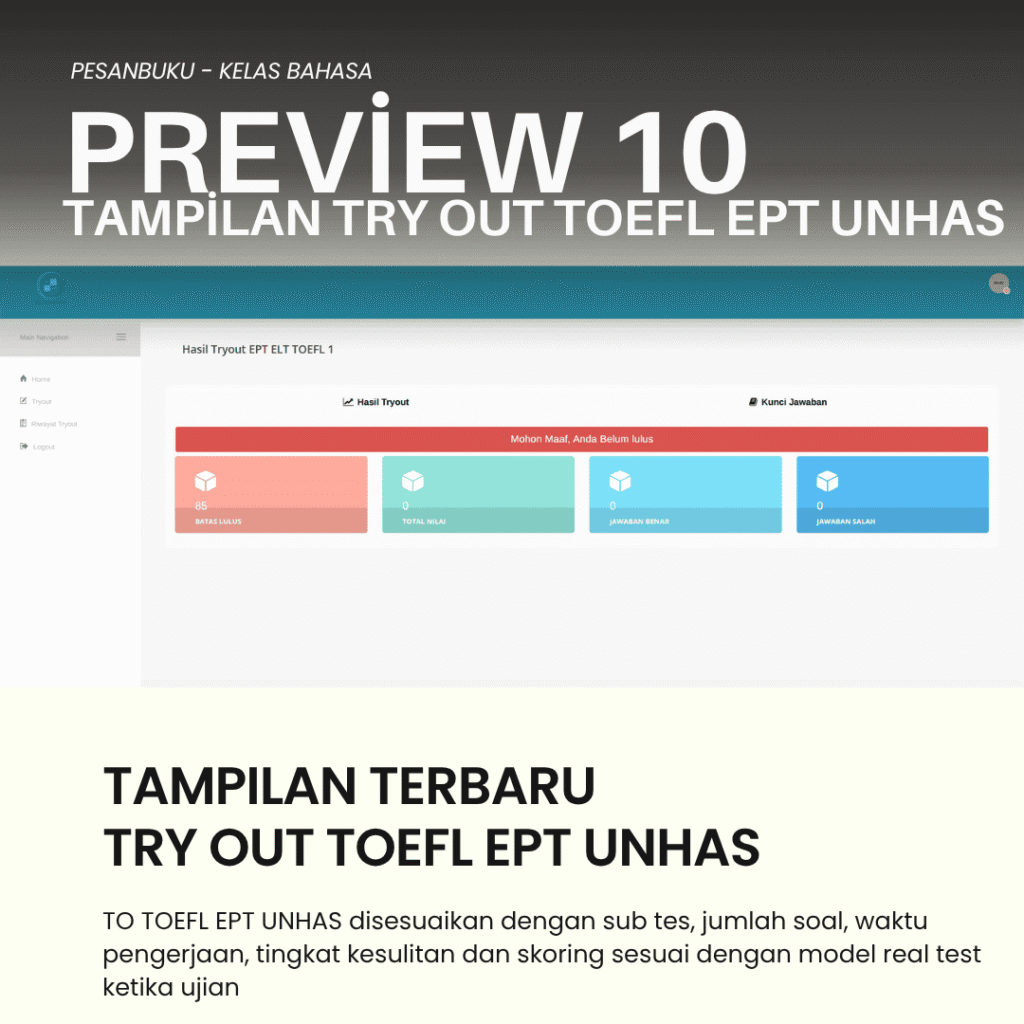 TOEFL EPT Unhas