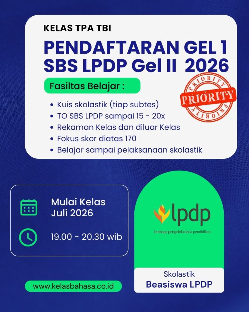 Tes Skolastik LPDP 2026 untuk Seleksi Beasiswa LPDP