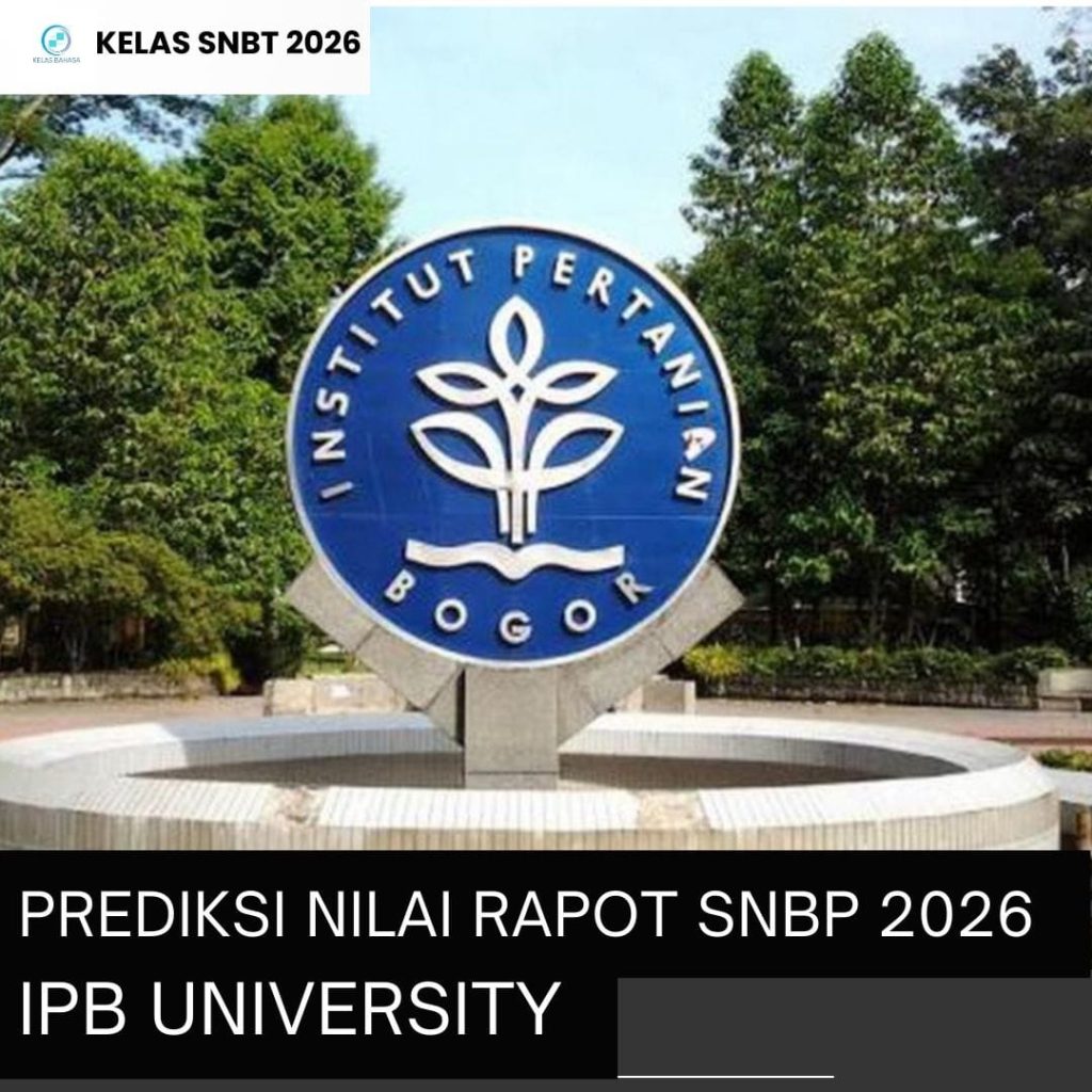 Prediksi nilai rapot SNBP 2026 IPB University per program studi sebagai acuan peluang lolos seleksi prestasi