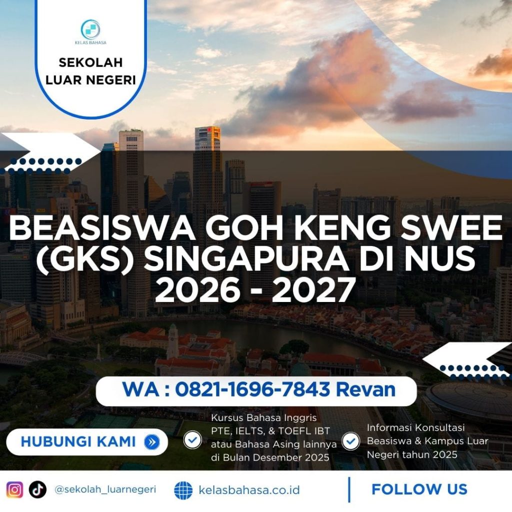 Ilustrasi Beasiswa Goh Keng Swee (GKS) Singapura di National University of Singapore (NUS) 2026-2027