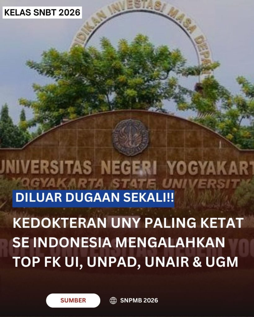 Daftar jurusan kedokteran terketat di Indonesia 2026