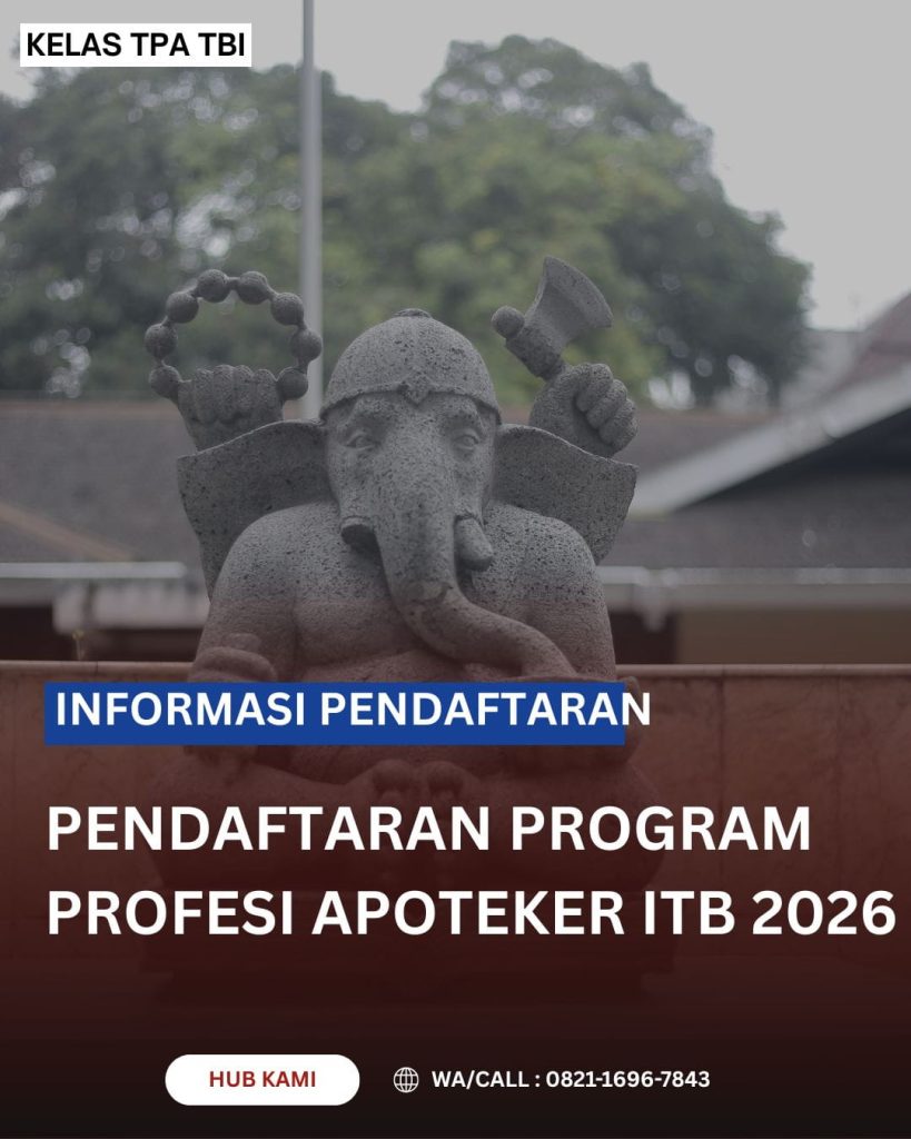 “Pendaftaran Program Profesi Apoteker ITB 2026”
