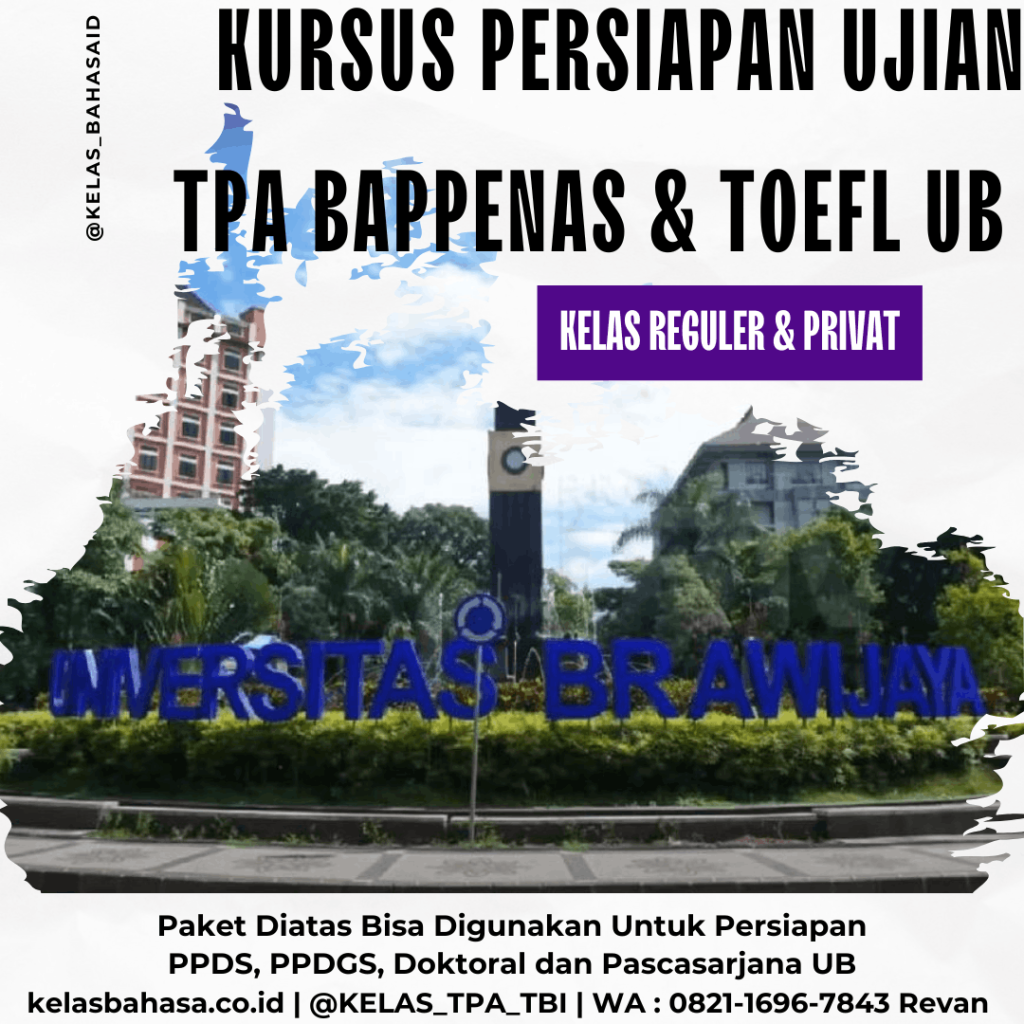 Kursus TPA Bappenas UB S2 S3 2026 intensif
