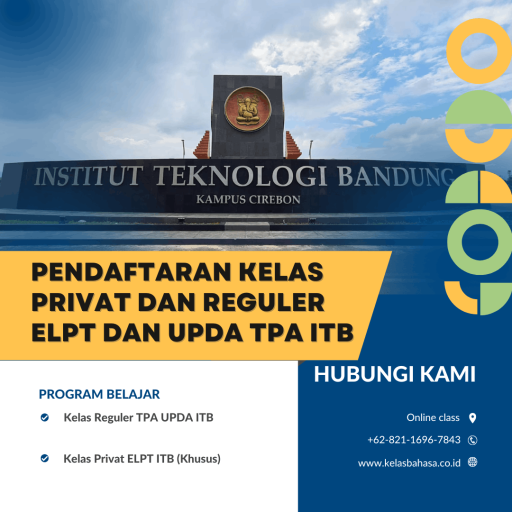 “Kursus Persiapan TPA Bappenas ITB 2026 kelas intensif”
