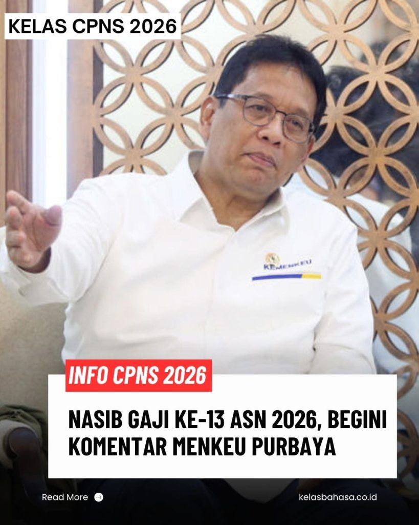 Menkeu Purbaya menjelaskan nasib gaji ke-13 ASN 2026 yang masih dalam tahap kajian pemerintah