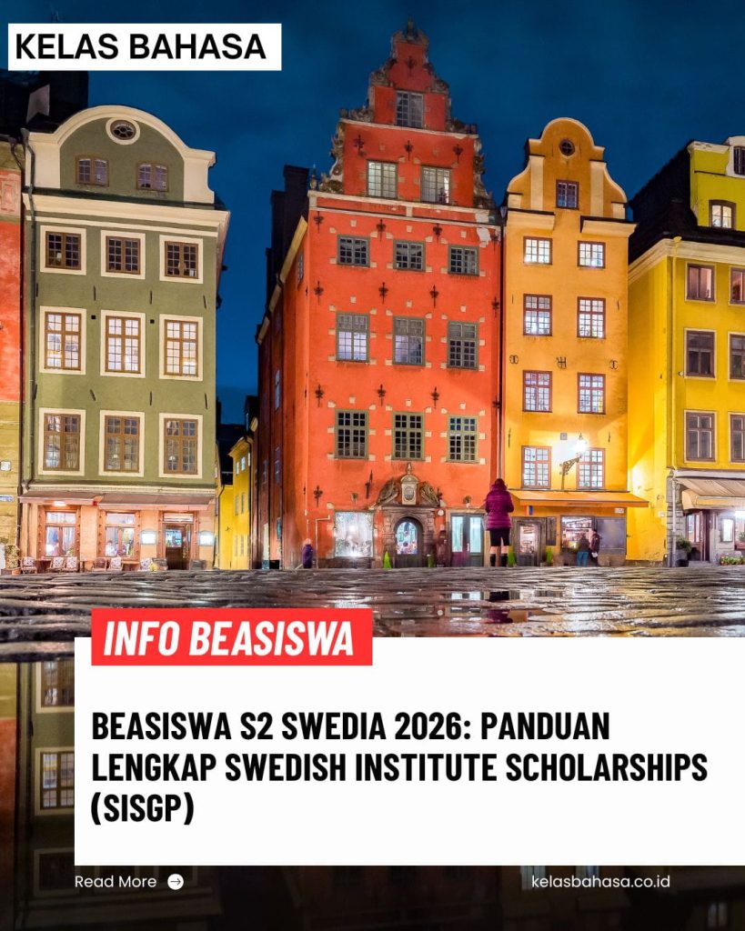Beasiswa S2 Swedia 2026