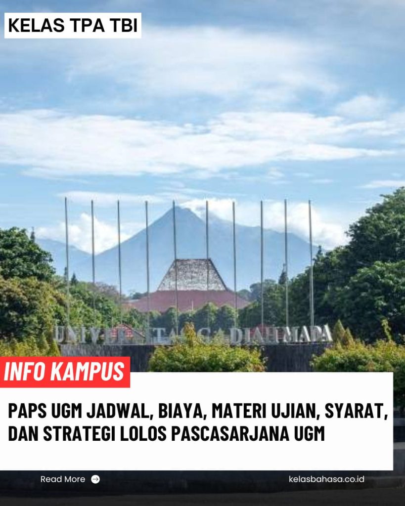PAPS UGM Tes Potensi Akademik Pascasarjana Universitas Gadjah Mada