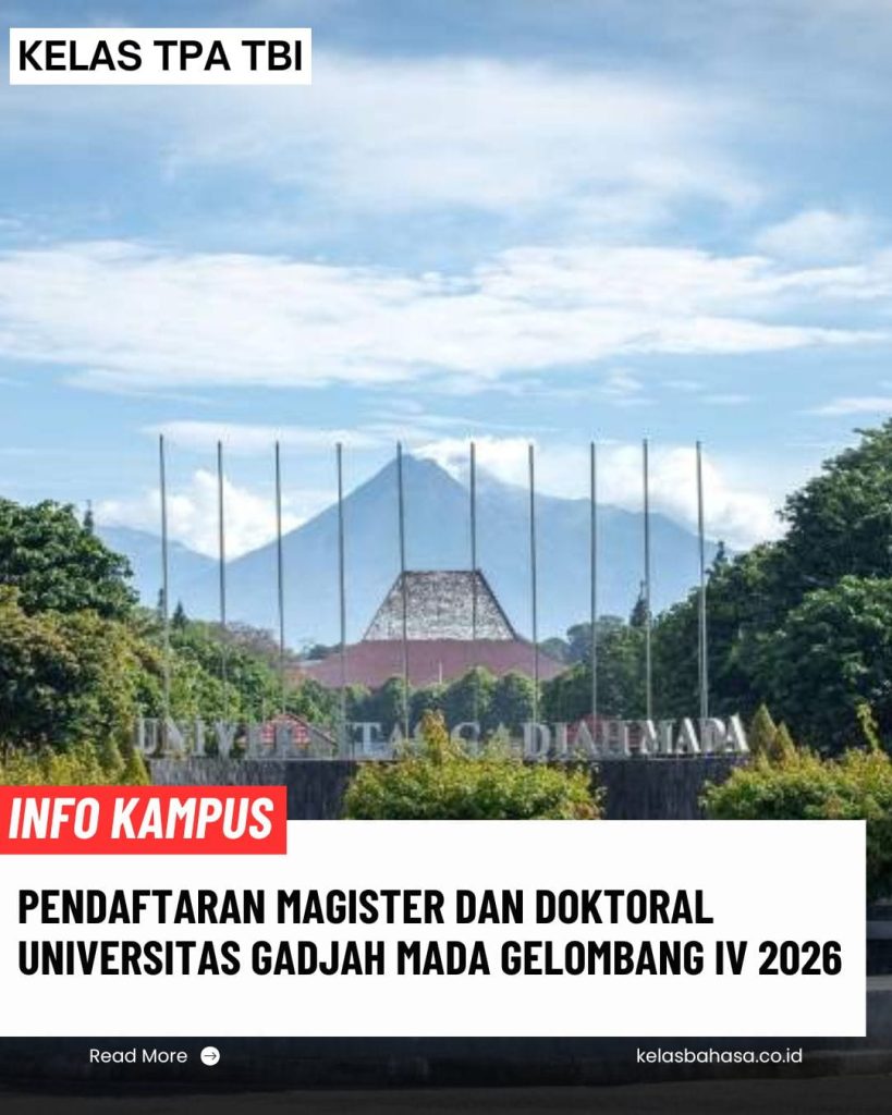 Magister UGM 2026 dan Doktor UGM 2026 Pascasarjana Universitas Gadjah Mada