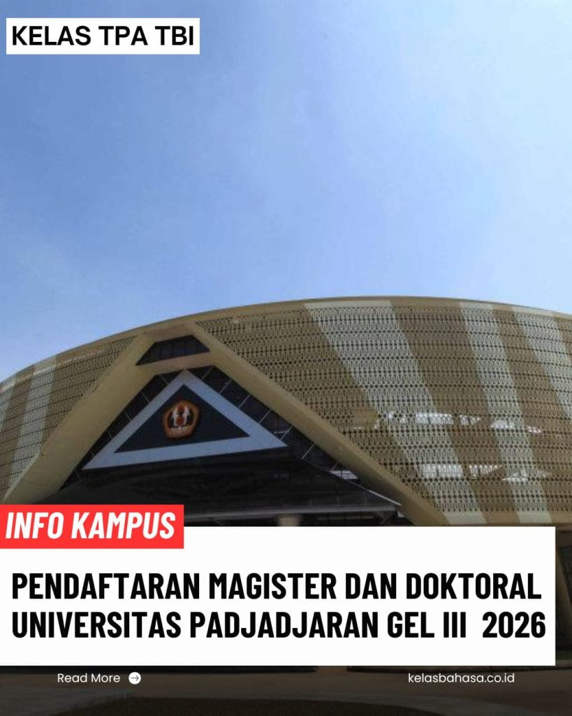 Magister Unpad 2026 dan Doktor Unpad 2026 Pascasarjana Universitas Padjadjaran