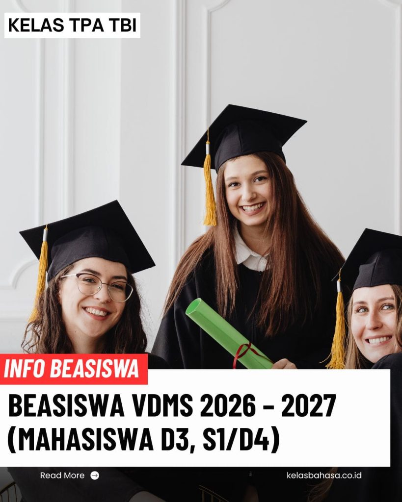 Beasiswa VDMI 2026 untuk Mahasiswa D3 D4 dan S1
