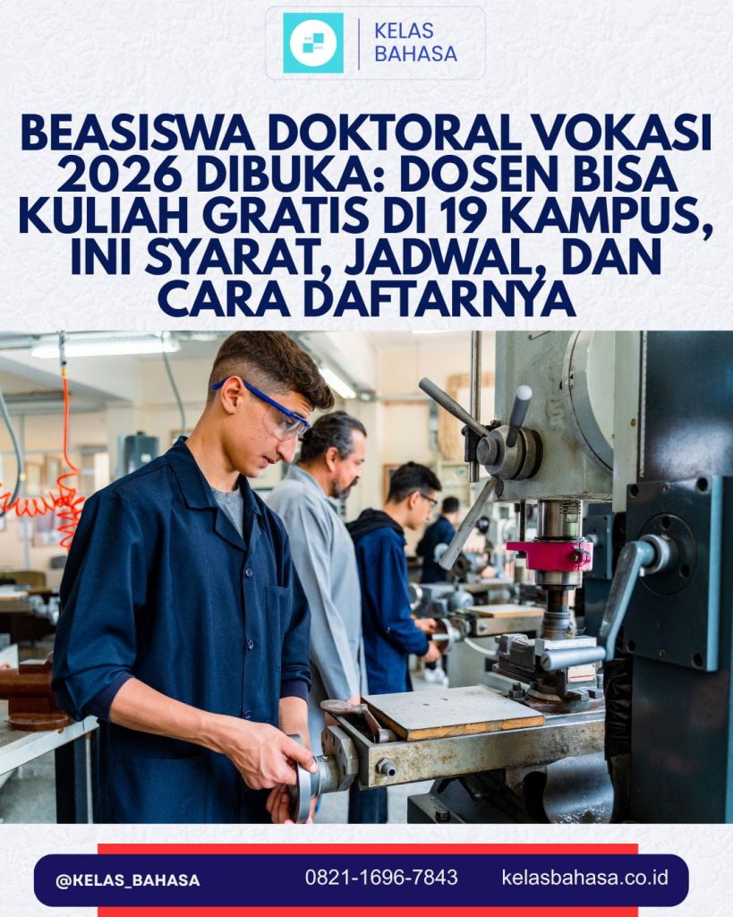 Beasiswa Doktoral Dosen Vokasi