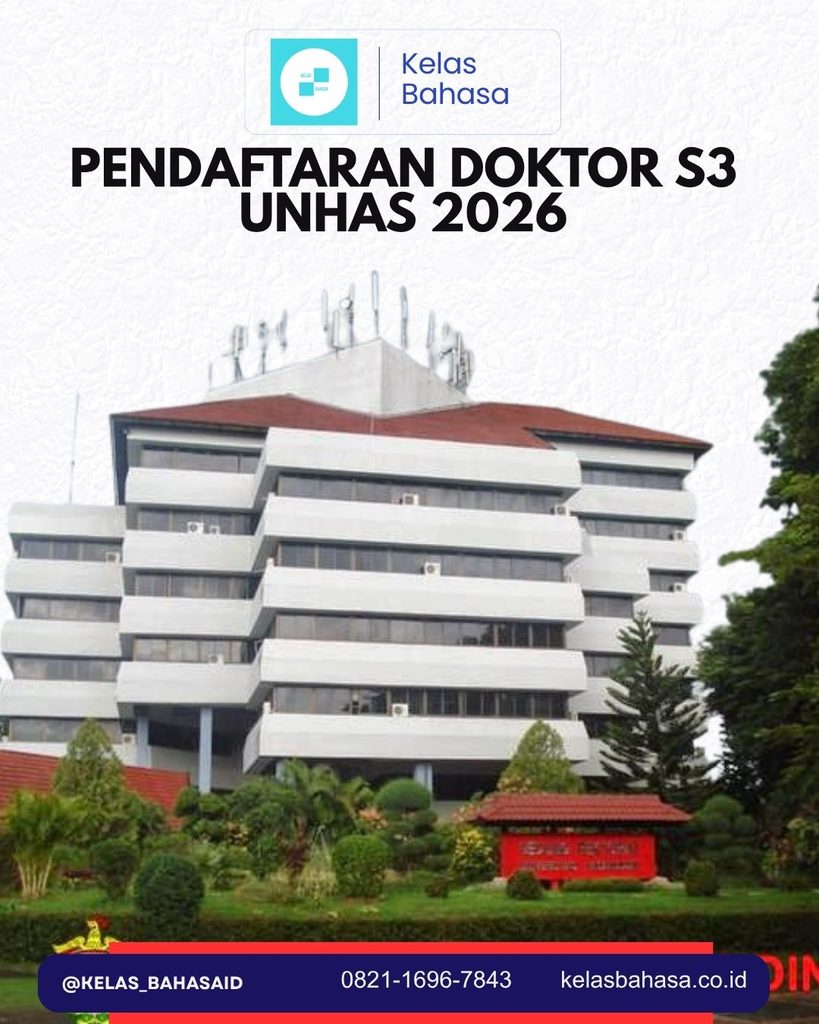 Pendaftaran S3 Unhas 2026 dan tes masuk Doktor Unhas