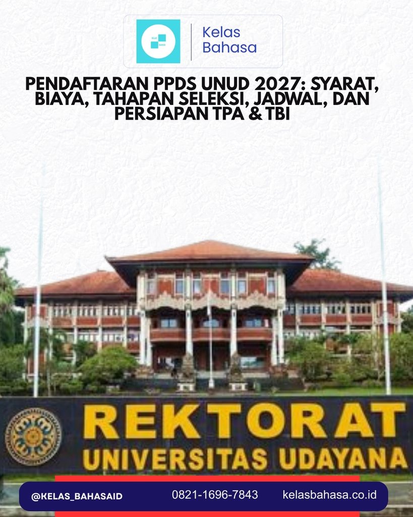 Pendaftaran PPDS UNUD 2027 dan persyaratan seleksi dokter spesialis